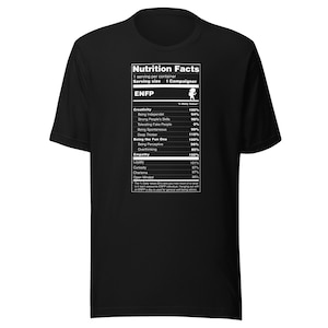 ENFP Shirt The Campaigner Personality Nutrition Facts