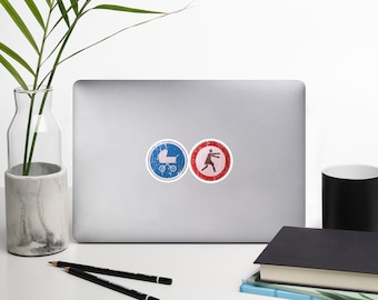 Childfree Bumper Sticker Running Away Woan