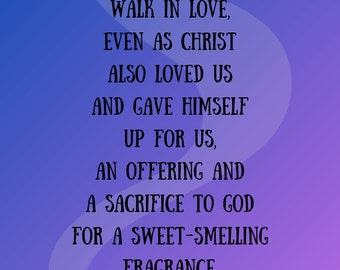 Scripture, wall paper, be imitators of Christ, walk in love