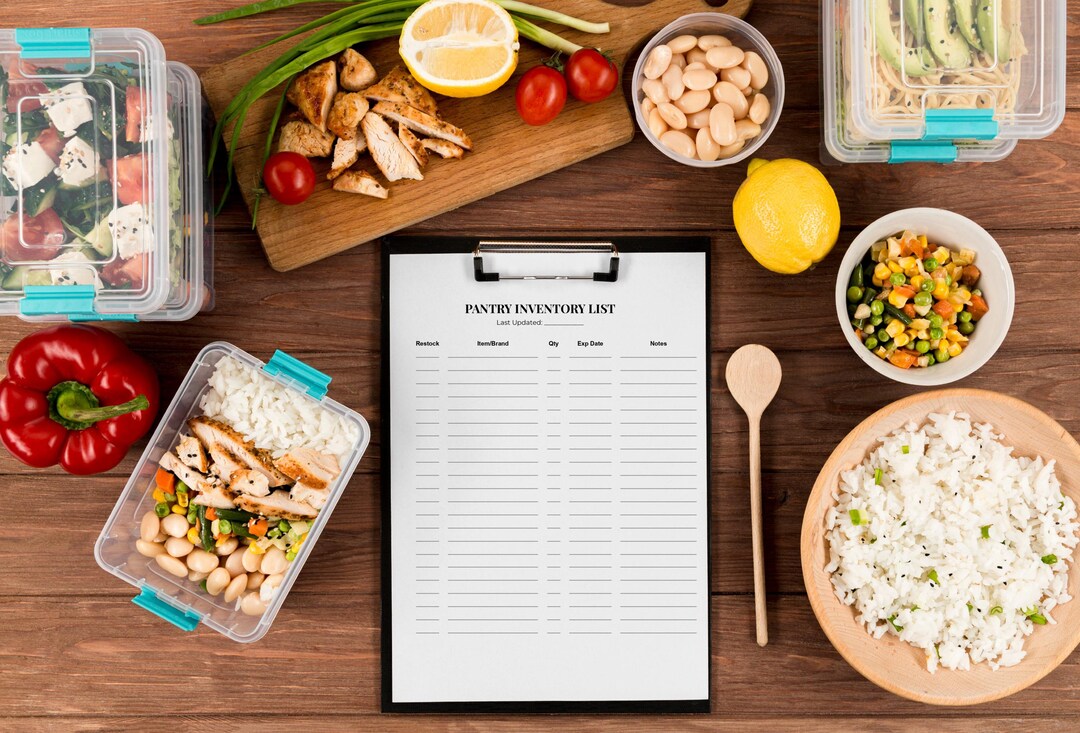 Pantry Inventory List Printable | Kitchen Organization Tracker (PDF ...