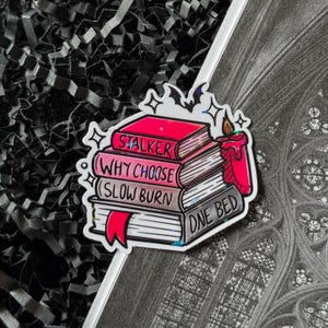 Why Choose Stack Sticker — Bookish Sticker, Book Lover Gift, Dark Romance, Bookworm, Spicy Books, Booktok, Kindle