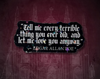 Every Terrible Thing Sticker — Bookish Sticker, Book Lover Gift, Dark Romance, Bookworm, Spicy Books, Booktok, Gothic Sticker