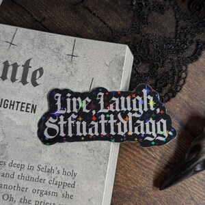 Live, Laugh, Stfuattdlagg Sticker —  Gothic Sticker, Bookish, Bookish Sticker, Dark Romance, Gothic Romance, Bookworm, Kindle Sticker