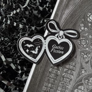 Gothic Fiction Sticker — Bookish Sticker, Book Lover Gift, Dark Romance Bookish Accessory, Horror Booktok Sticker, Book Club Stickers