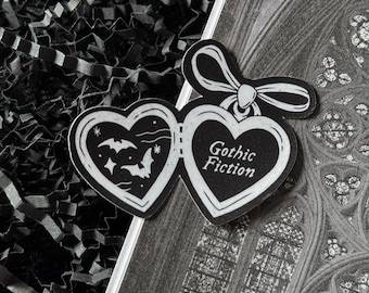 Gothic Fiction Sticker — Bookish Sticker, Book Lover Gift, Dark Romance Bookish Accessory, Horror Booktok Sticker, Book Club Stickers
