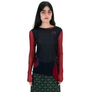 COP COPINE vintage planets mesh top | rare