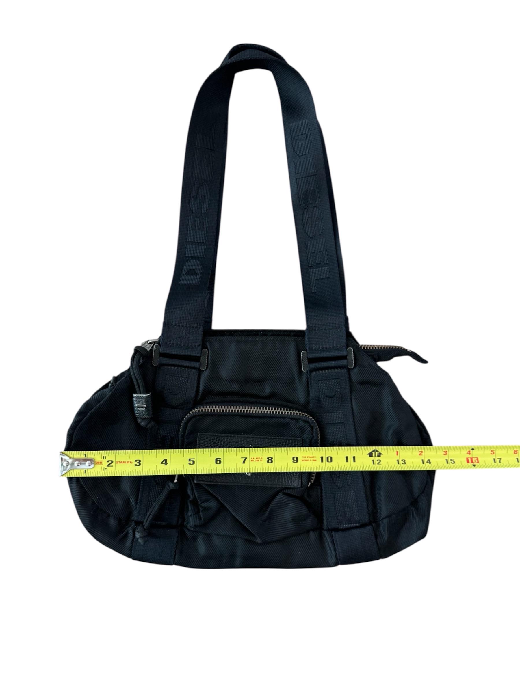 Vintage DIESEL 2000s Nylon Shoulder Bag Y2K Cyber Techno - Etsy