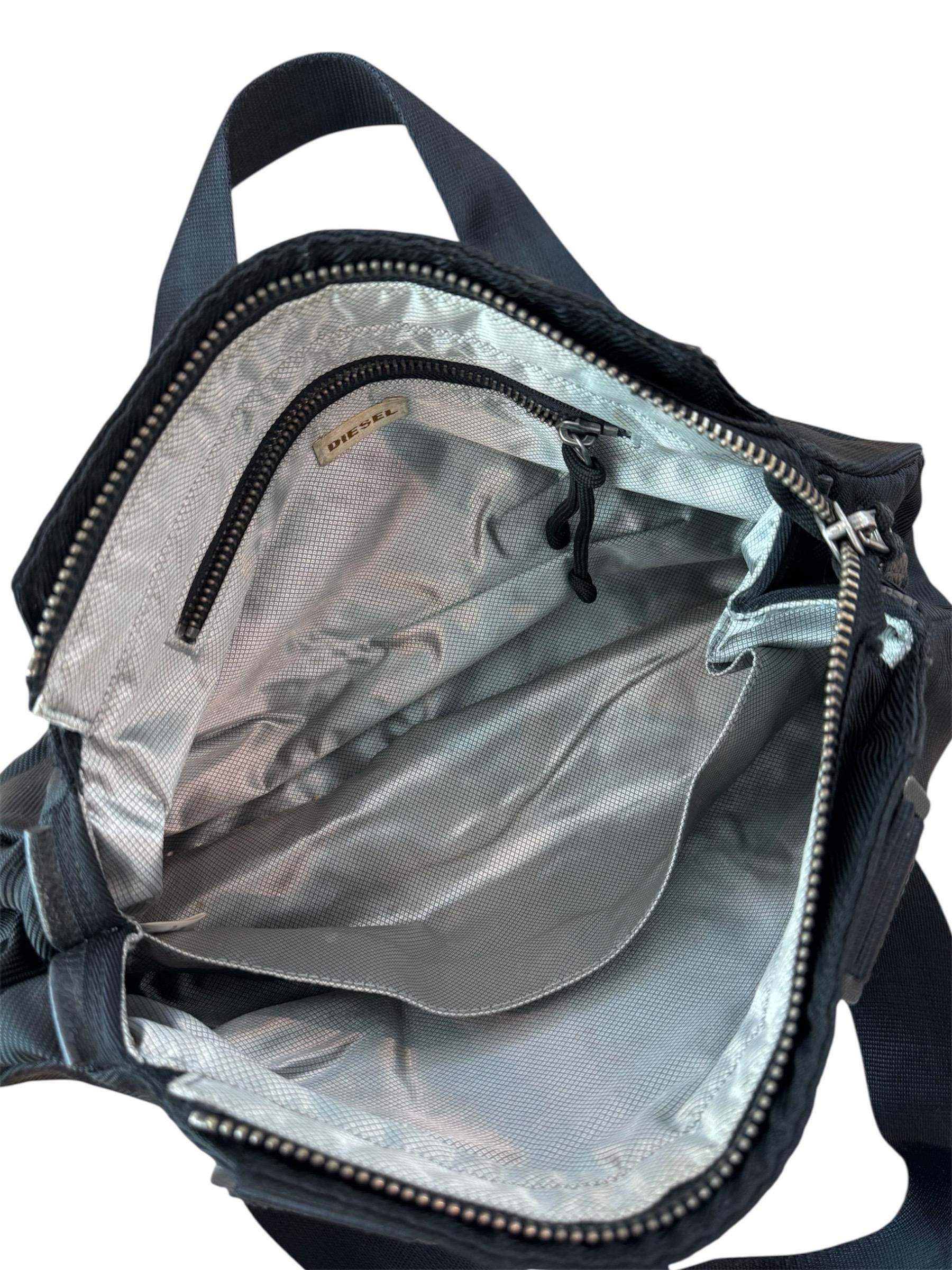Vintage DIESEL 2000s Nylon Shoulder Bag Y2K Cyber Techno - Etsy