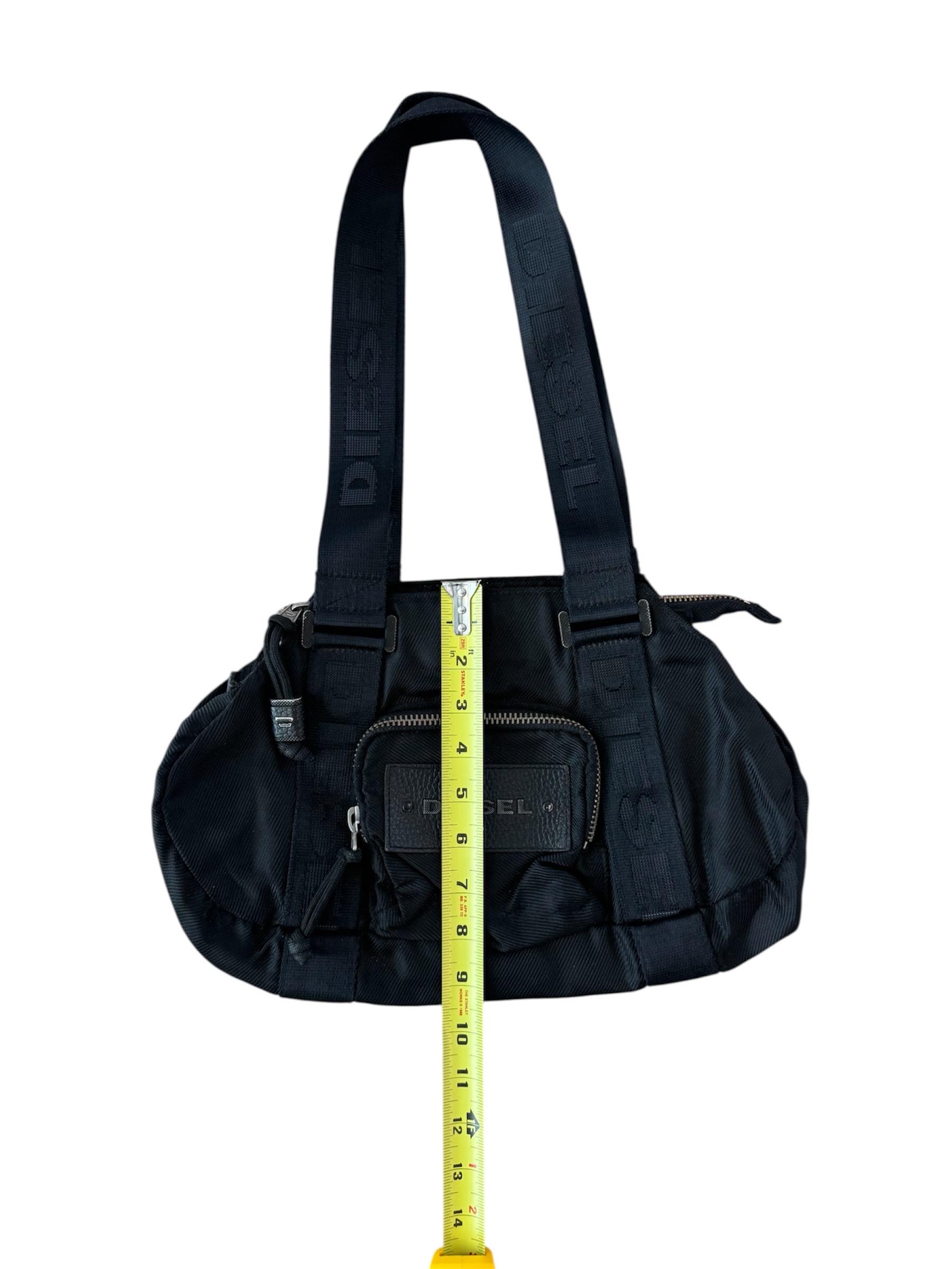 Vintage DIESEL 2000s Nylon Shoulder Bag Y2K Cyber Techno - Etsy