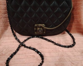 Chanel Paris Byzance Half Moon Flap Bag rare piece
