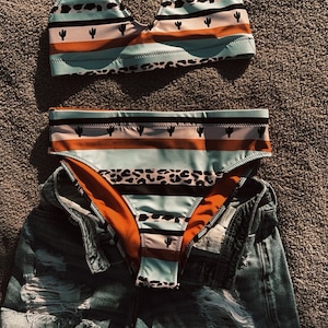 Western Bikini / Orange Cactus