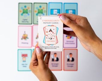 Cybersecurity Kids Memory Card Game
