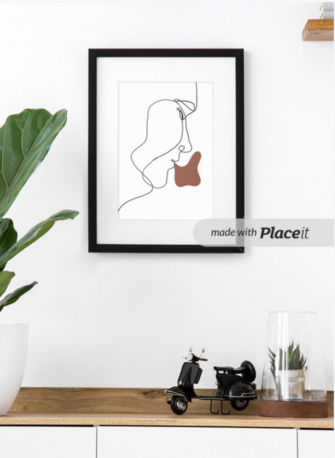 Minimalistic One Line Drawing, PRINTABLE Artwork, Digital Download ...