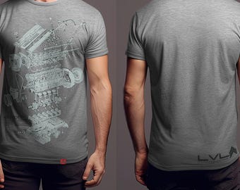 RB26DETT Engine Diagram Shirt: Nissan Skyline GT-R, JDM Car Tee