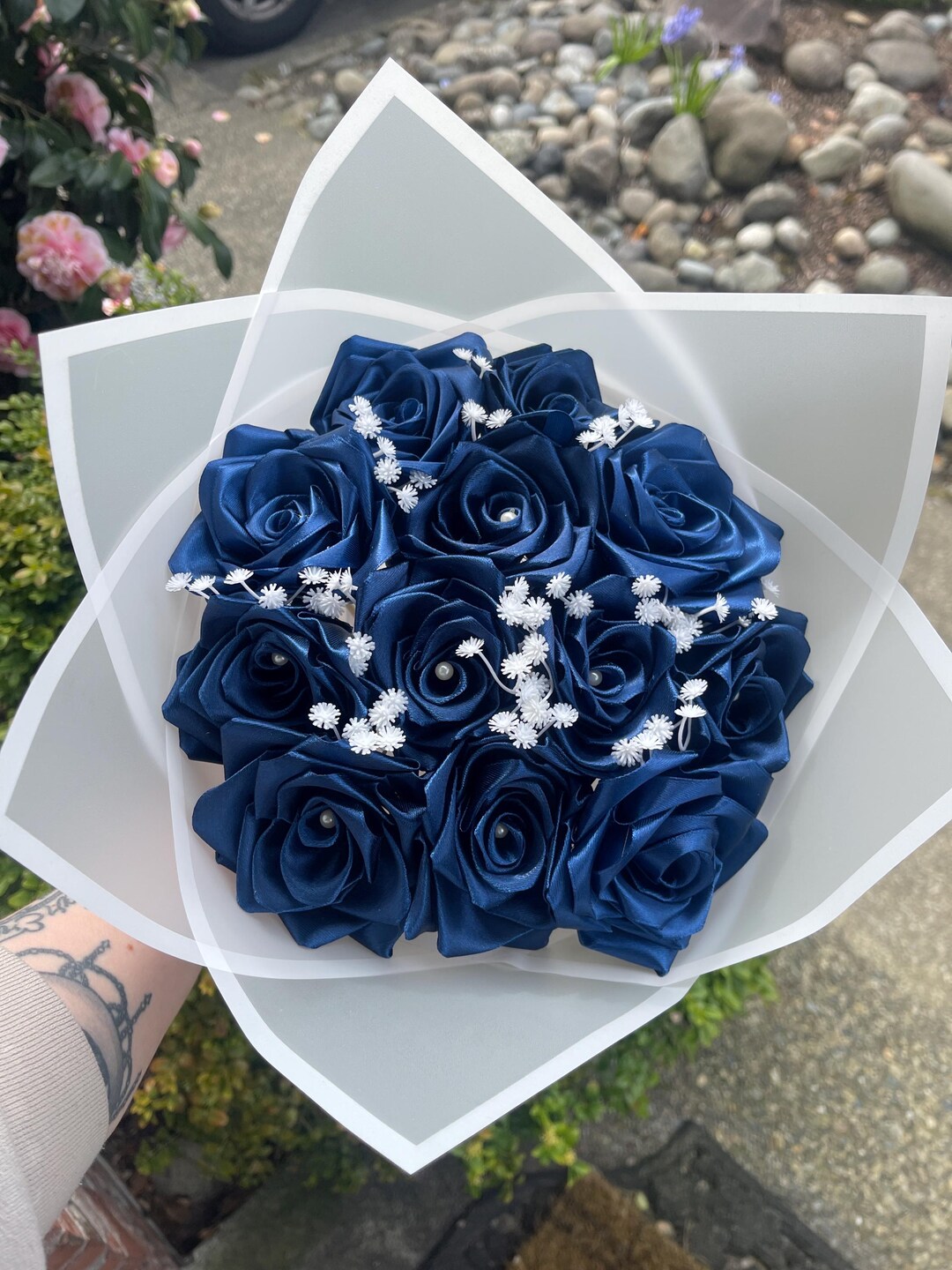 Eternal Roses Multi Colored Ribbon Custom 12 Silk Ribbon Eternal Rose Bouquet, Forever Roses - Etsy