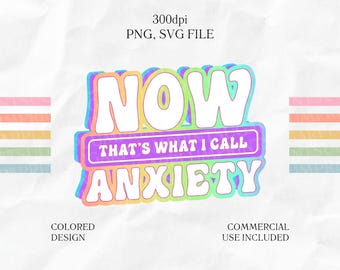 Anxiety Club PNG, Funny Anxious Sticker, Adult Joke Mental Health png, Sarcastic png for Shirts, Pastel Sublimation Designs Digital Download
