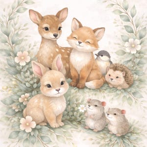 Woodland Friends Baby Quilt Panel + Pattern