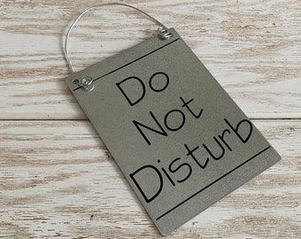 Do Not Disturb Metal Sign No Soliciting Please No Solicitation Office Business Door sign Farmhouse farm house Decor Do Not Knock Do Not Ring