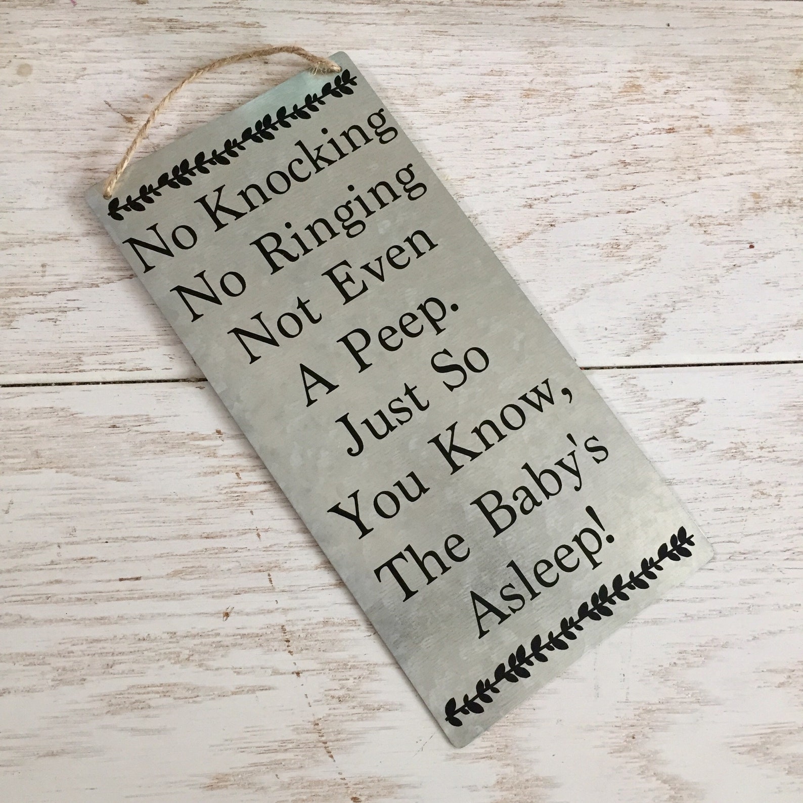 Baby Sleeping Do Not Knock Sign Please Don't Ring Sign - Etsy