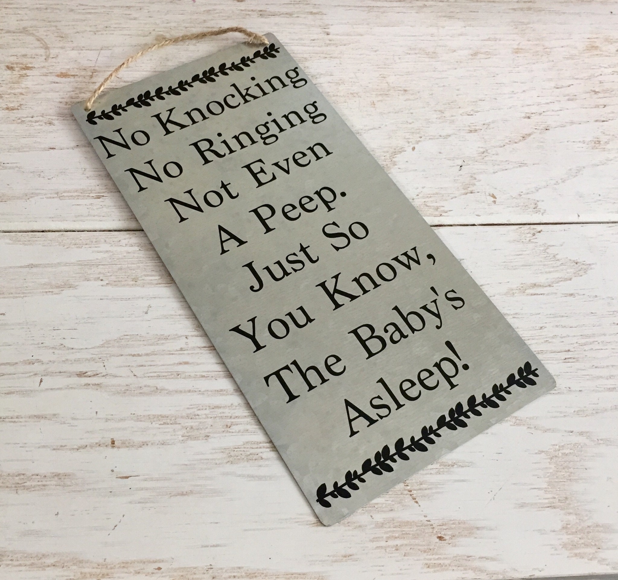 Baby Sleeping Do Not Knock Sign Please Don't Ring Sign - Etsy Australia
