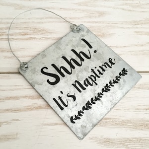 Nap Time Sign - Do Not Disturb Sign - Nap time Door Sign - Baby Shower - Don&#39;t knock sign - Baby Sleeping Sign