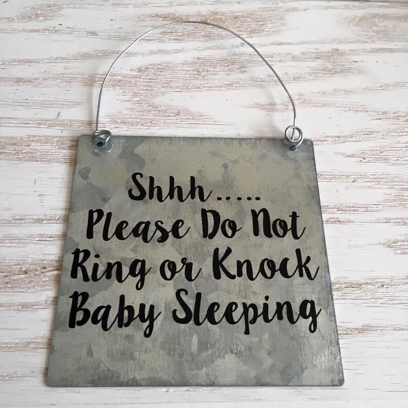Baby Sleeping Do Not Knock Sign Please Don't Ring Sign - Etsy