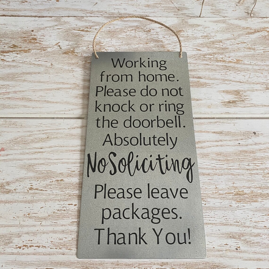 Working From Home Office Please Do Not Knock or Ring Sign No | Etsy