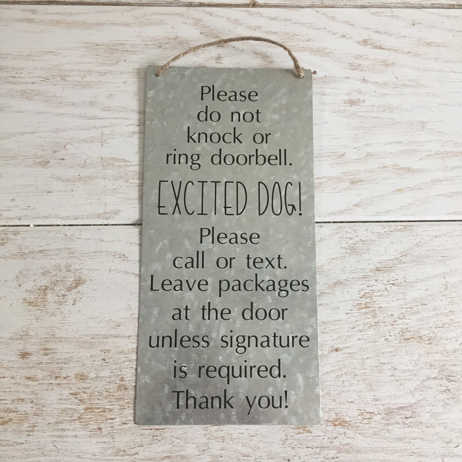 Beware of Dog Do Not Knock Sign Protective Dog Excited Dog - Etsy