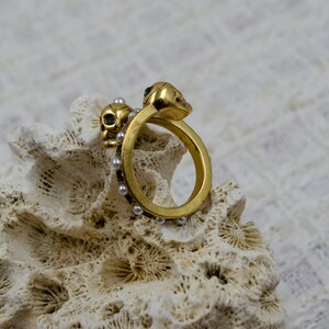 Vintage Alexander McQueen Sculls Ring