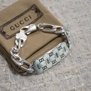 Vintage Gucci GG Silver Chain Bracelet