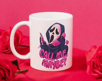 Horror Halloween Call Me Ceramic Coffee Mug