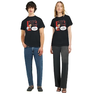 Shadow the Hedgehog "I love Latinas" T-Shirt Ultra Cotton Unisex Crewneck T-shirt | Gildan 2000 - Black