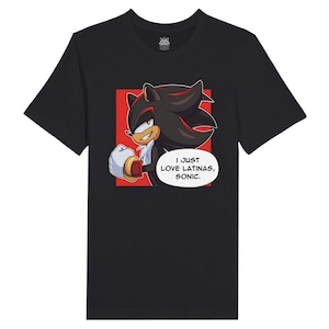 Shadow the Hedgehog "I love Latinas" T-Shirt image 4