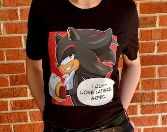 Shadow the Hedgehog &quot;I love Latinas&quot; T-Shirt