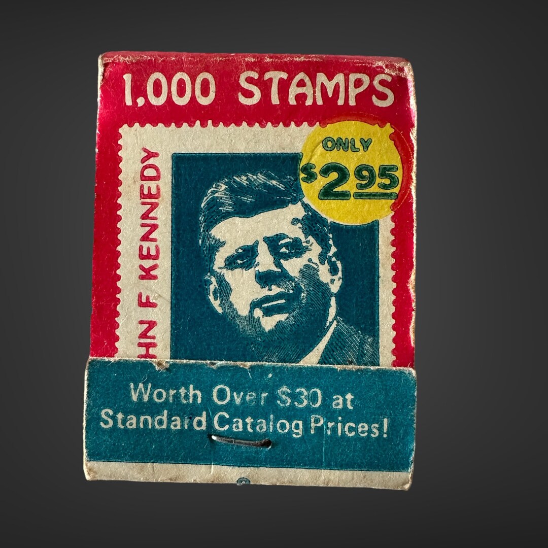 Vintage John F Kennedy JFK 1000 Stamps Match Book North Etsy UK
