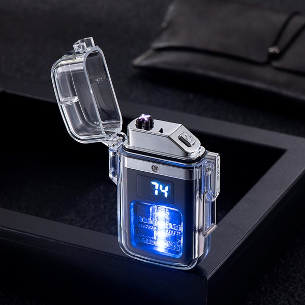 Electric Survival Hybrid Lighter, Electric and Gas Lighter, Customized Lighter, Birthday Gift, Christmas Gift, Waterproof, windproof
