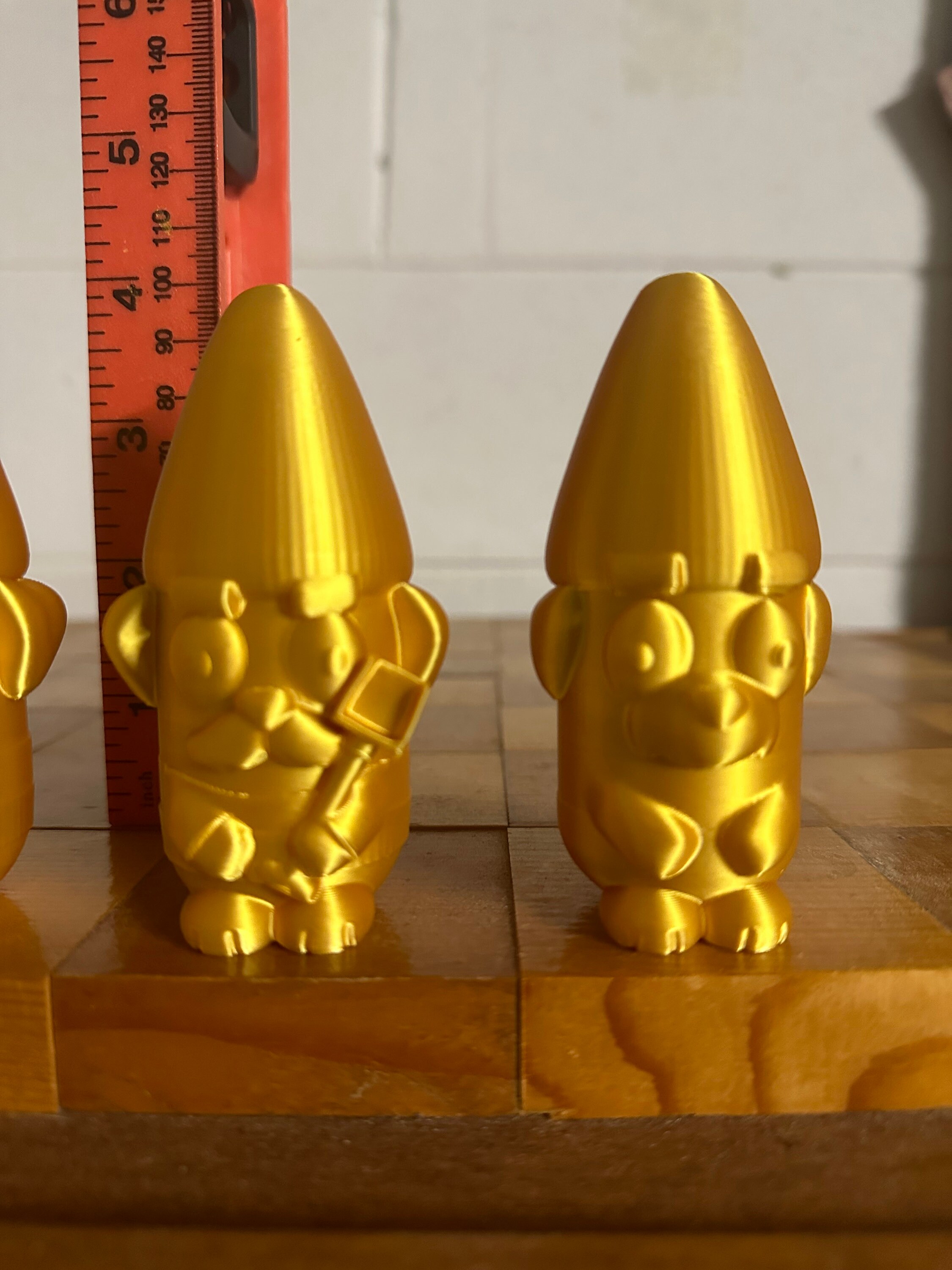 Limited Release Bluey Garden Gnomes Mini Size SPARKLING GOLD ALL 4