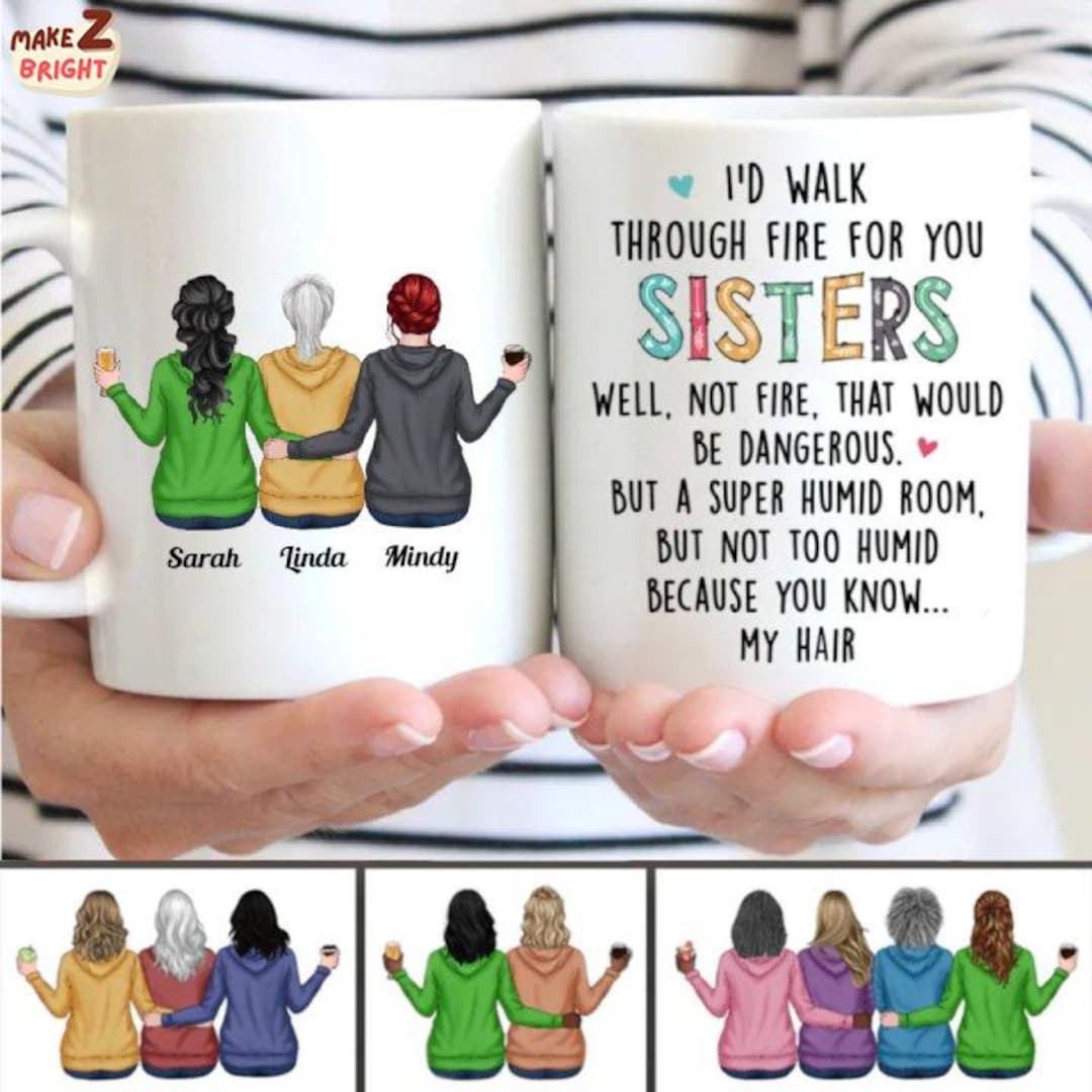 Personalized Sister Mug – Funny Best Friend Coffee Cup Gift - Etsy