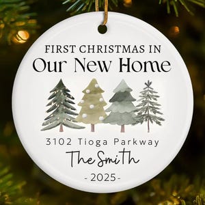 Personalized New Home Christmas Ornament: First Christmas Keepsake