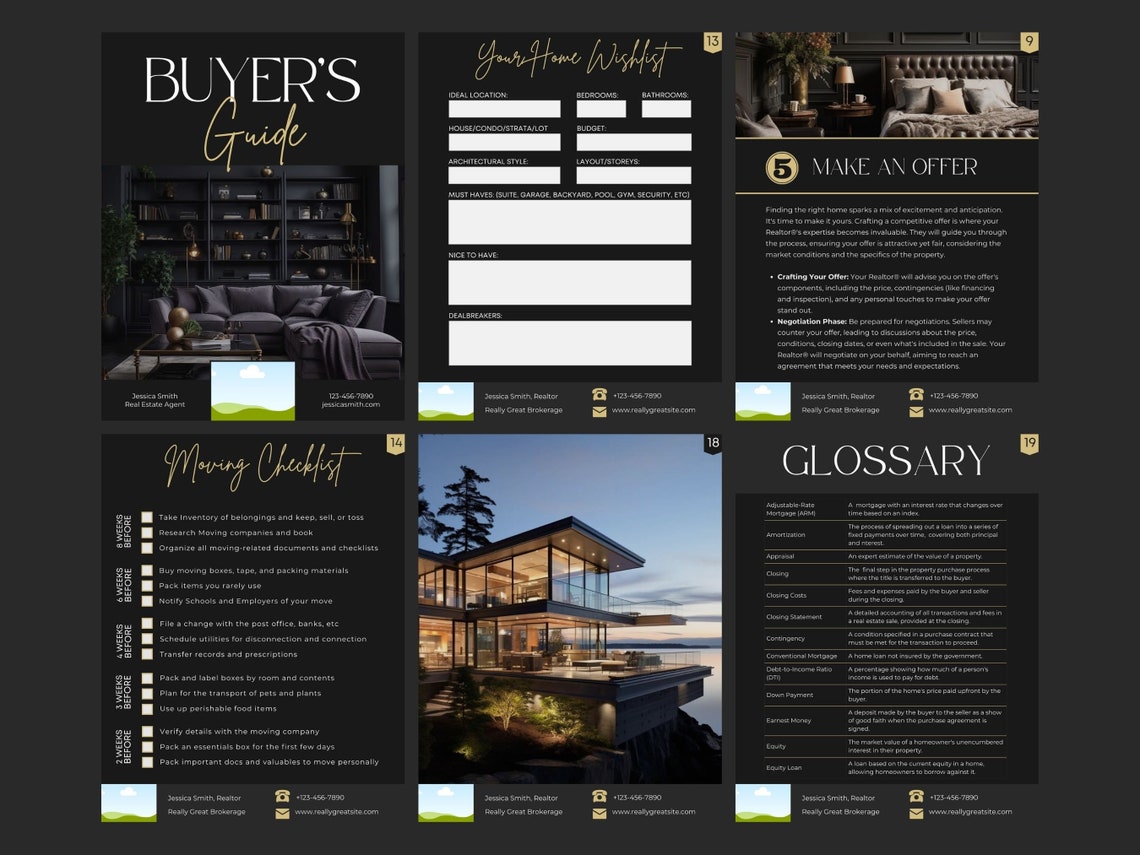 Real Estate Seller Guide and Buyer Guide Bundle, Listing Presentation ...