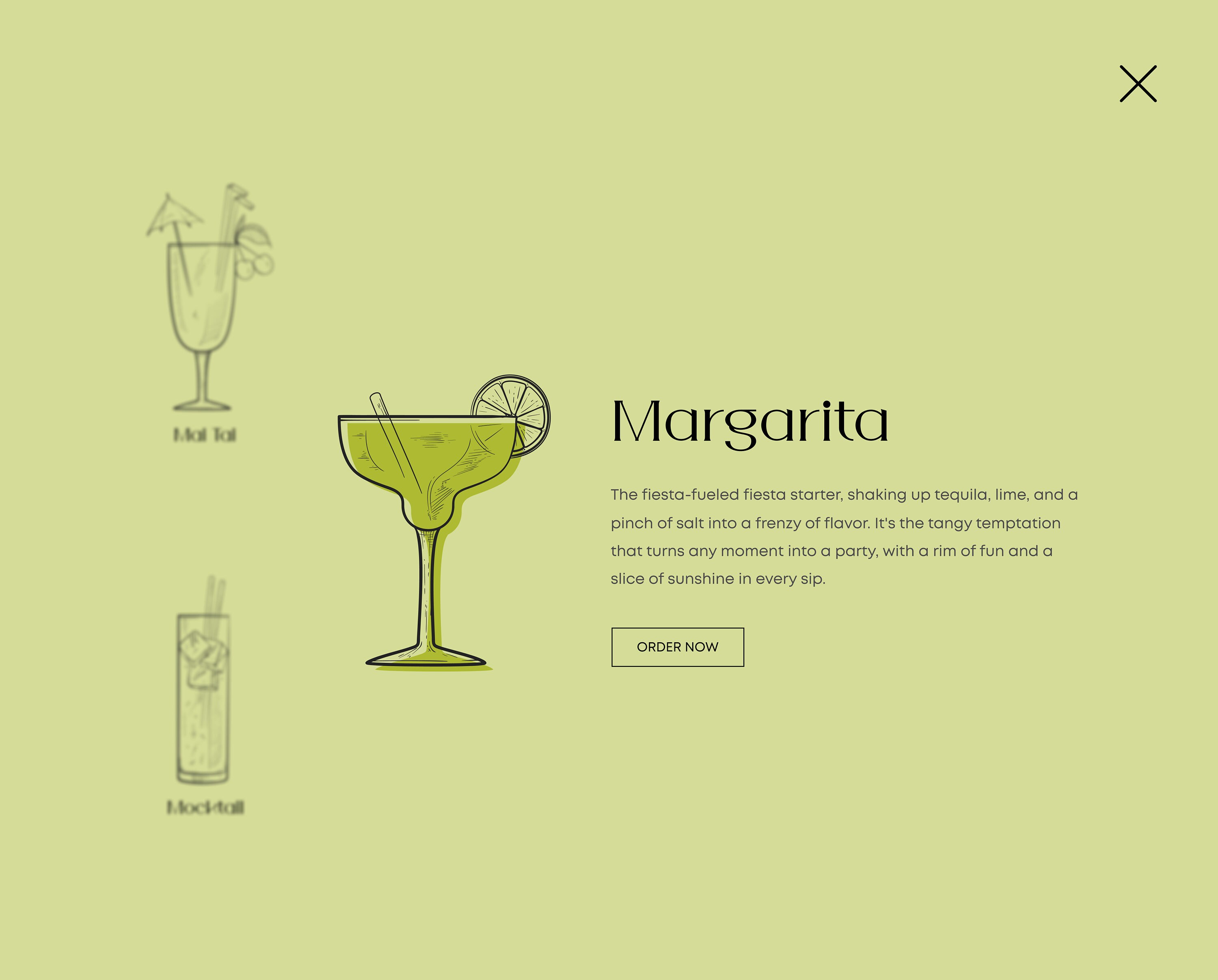 The Art of Cocktails - Figma Design & Menu Prototype (animation) - Etsy