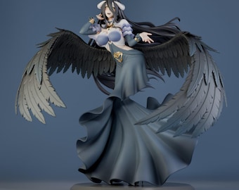 Albedo – Overlord | Hand-Painted 3D Resin Action Figure – Made to Order