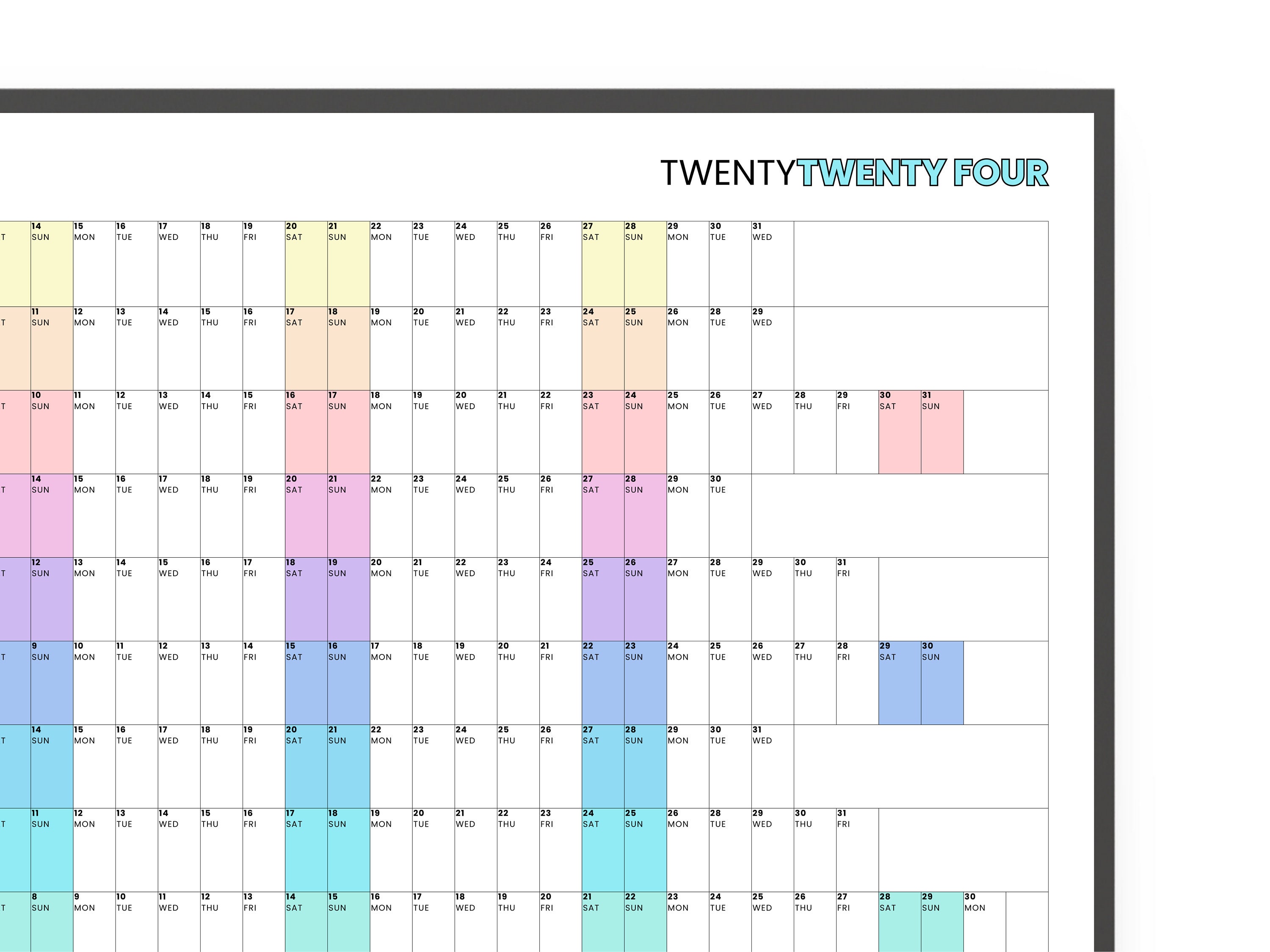 Giant Wall Calendar 2024 Large Wall Planner 2024 Annual Planner 2024 ...