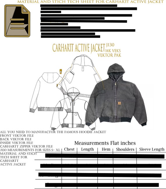 Carhartt Active Jacket J130 Tech Pack Streetwear Hype Workwear