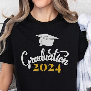 Custom Graduation Tshirt 2024, Tshirt for Student, Graduation Gift, Class of 2024 Shirt, Graduation Tee, Personalized Graduation Shirts