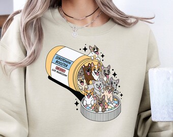 Serotonin Booster Dogs Sweatshirt, Mothers Day Sweater, Mom Sweatshirt, Mother gift from kids, Birthday gift for Mommy, Dog Lover Sweatshirt