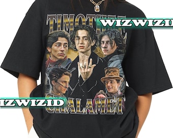 Camiseta retro de los 90 con homenaje a Timothee Chalamet, camiseta gráfica de fan de Timothee Chalamet, regalo para mujeres y hombres, camiseta unisex