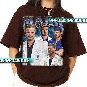Retro 90er Jahre Mark Sloan Hommage Shirt, Dr. Mark Sloan Grafik Shirt, Geschenk für Frauen und Männer Unisex T-Shirt Bild 3