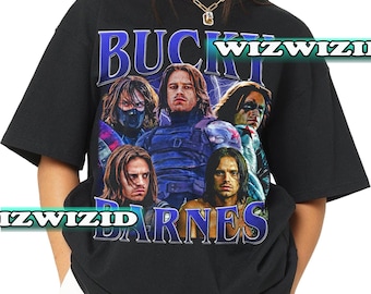 Retro 90's Bucky Barnes Homage T-Shirt, Winter Soldier Fan Tee Graphic T-Shirt, Gift For Women and Man Unisex T-Shirt