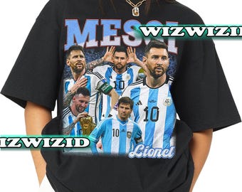 Retro 90's Lionel Messi Homage T-Shirt, Lionel Messi Fan Tee Graphic T-Shirt, Gift For Women and Man Unisex T-Shirt
